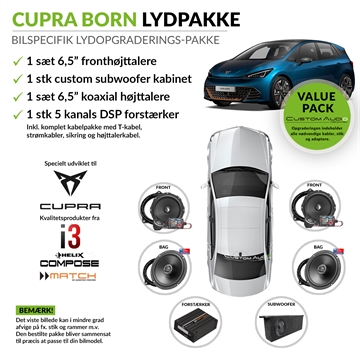 Cupra Born højttaler og forstærker lydpakke